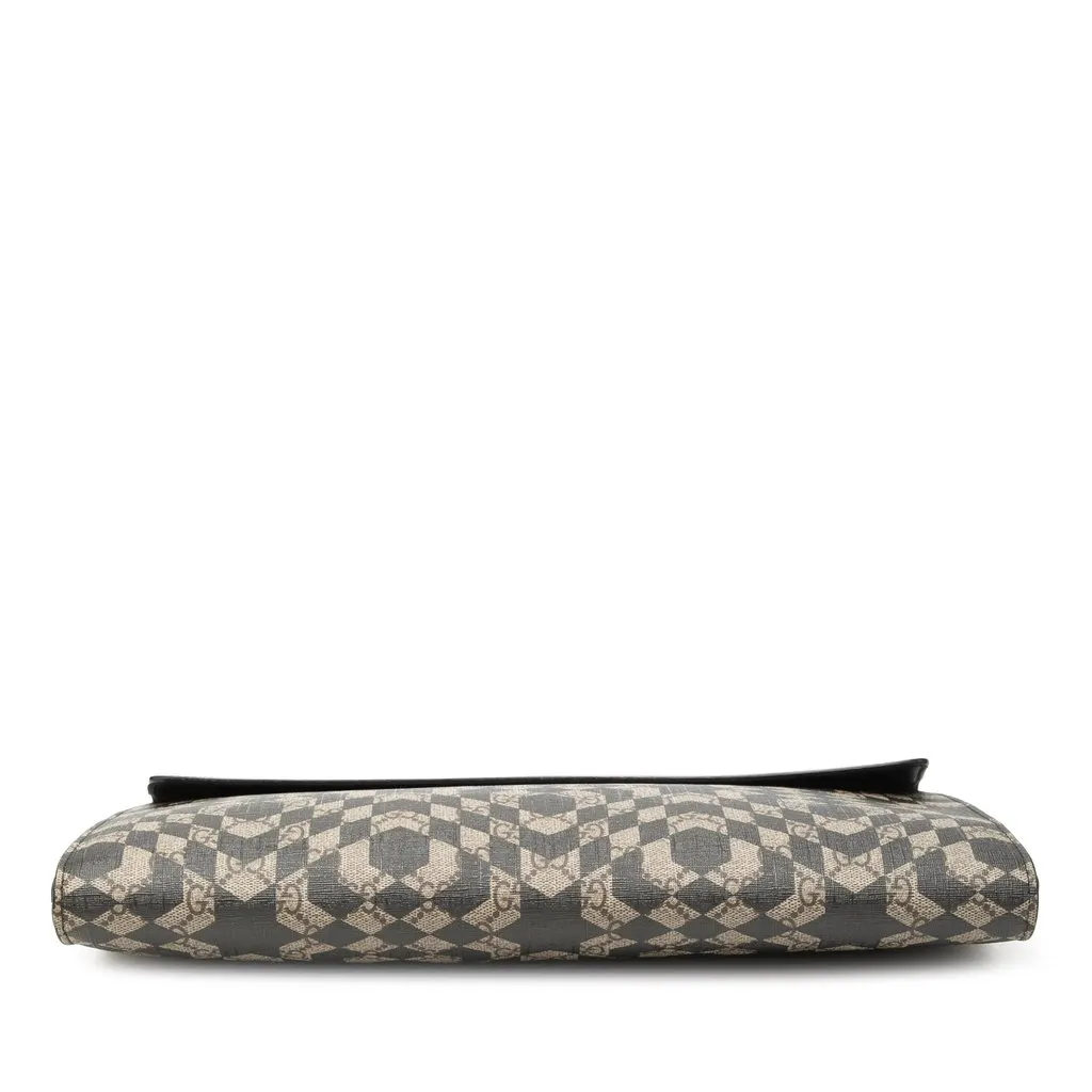 Gucci GG Supreme Caleido Clutch Beige Very good - Inside View