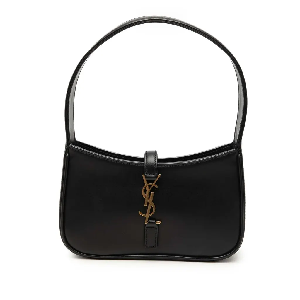 Saint Laurent Mini Smooth Calfskin Le 5 a 7 Black Mini Leath