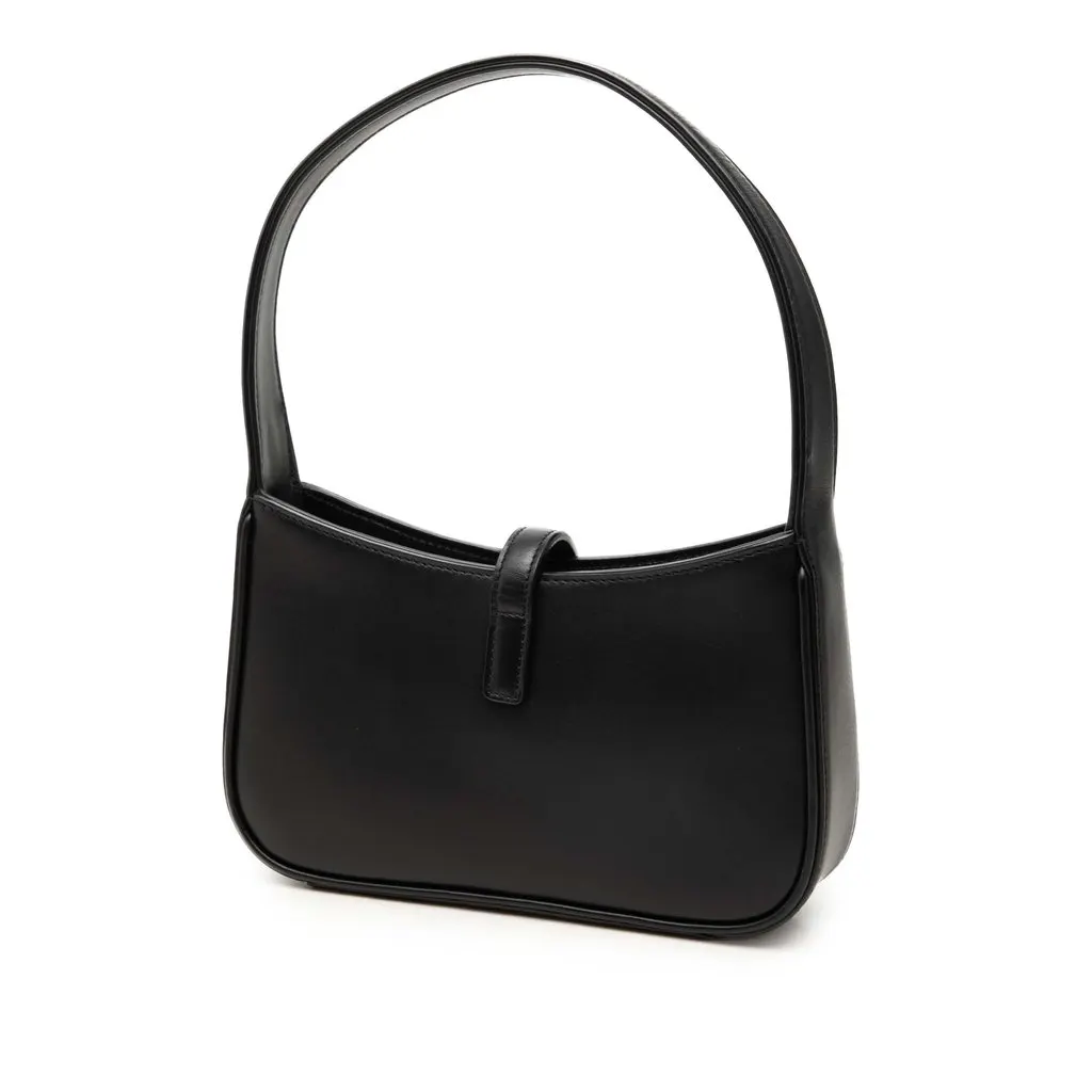 Saint Laurent Mini Smooth Calfskin Le 5 a 7 Black Leather Very good - Back View