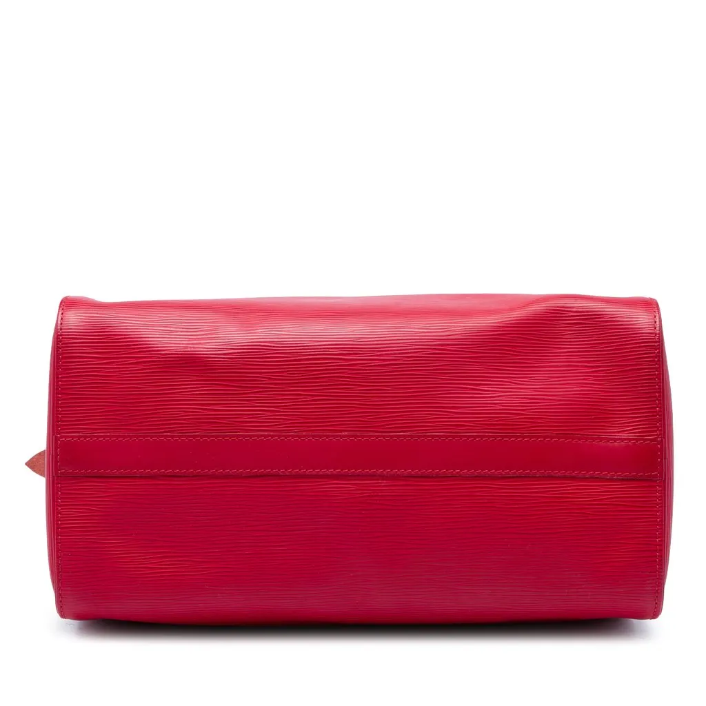 Louis Vuitton Epi Speedy 35 Red Leather Very good - Inside View