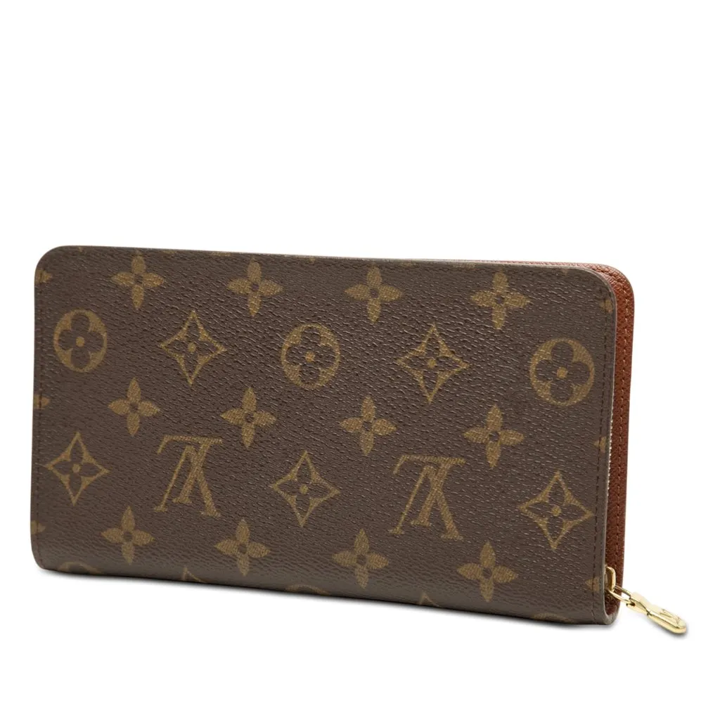Louis Vuitton Monogram Porte Monnaie Zippy Long Wallet Brown Very good - Back View