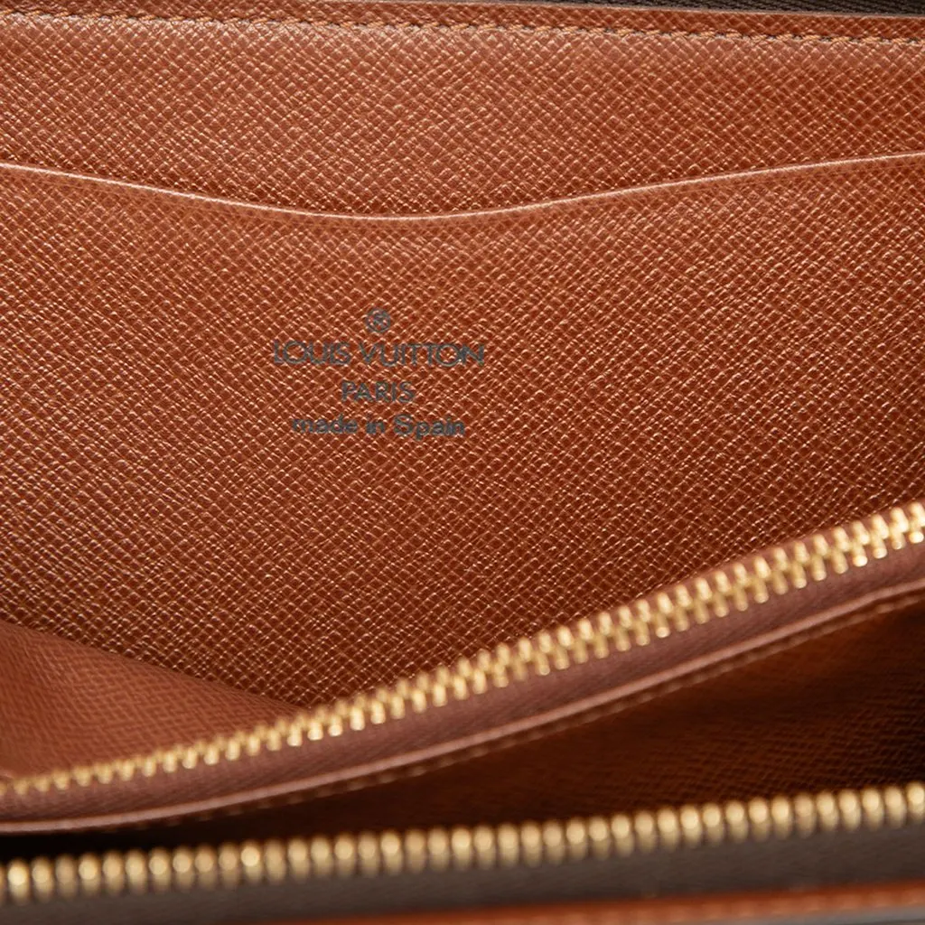 Louis Vuitton Monogram Porte Monnaie Zippy Long Wallet Brown Very good - Box View