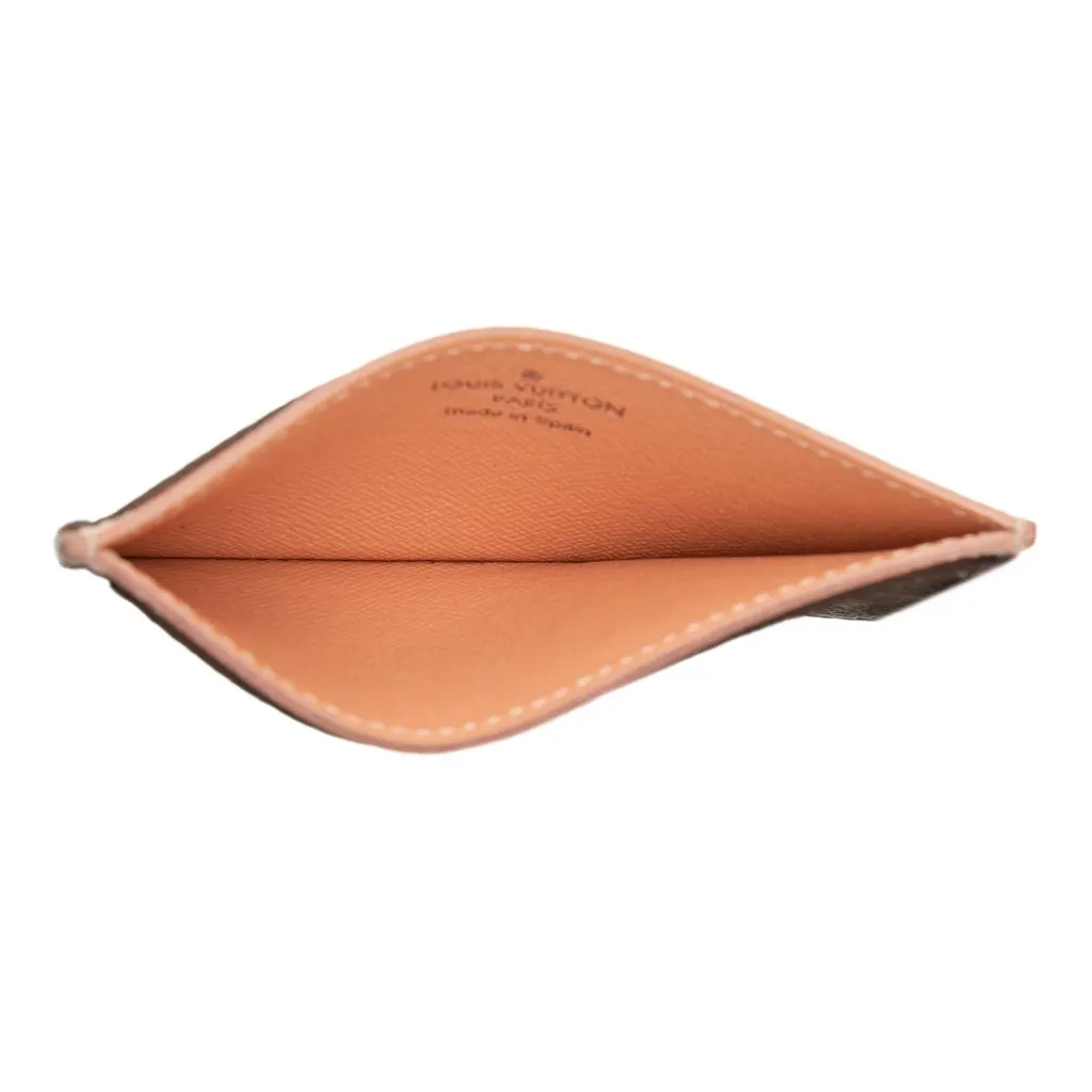 Louis Vuitton Monogram Card Holder Brown Very good - Model View