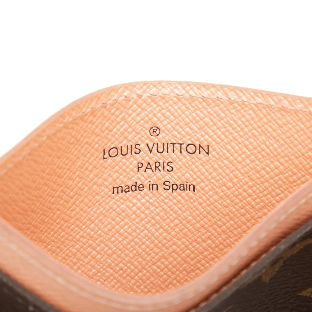 Louis Vuitton Monogram Card Holder Brown Very good - Box View