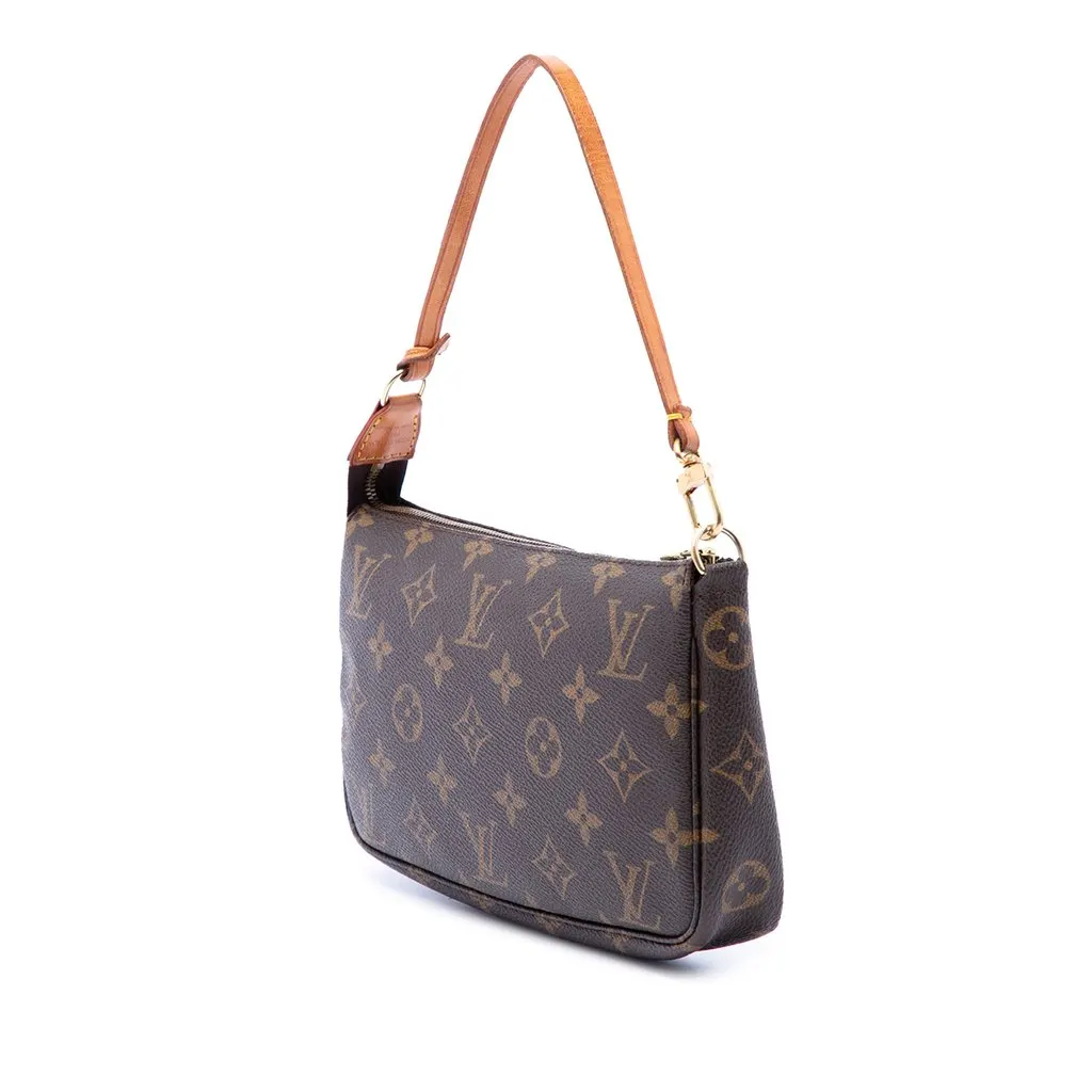 Louis Vuitton Monogram Pochette Accessoires Brown Very good - Back View