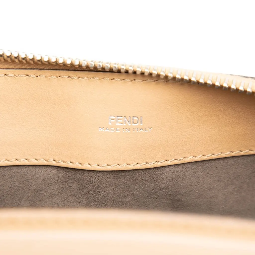 Fendi Medium Leather Flowerland Dotcom Satchel Brown Leather Good - Box View