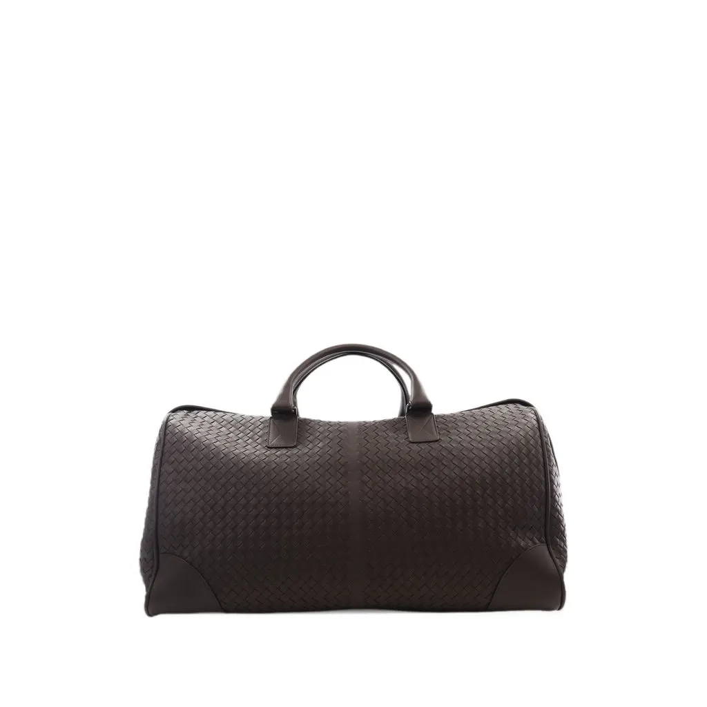 Bottega Veneta Large Nappa Intrecciato VN Duffel Bag Brown Leather Very good - Back View