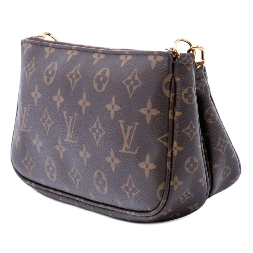 Louis Vuitton Monogram Multi Pochette Accessoires Brown Good - Back View