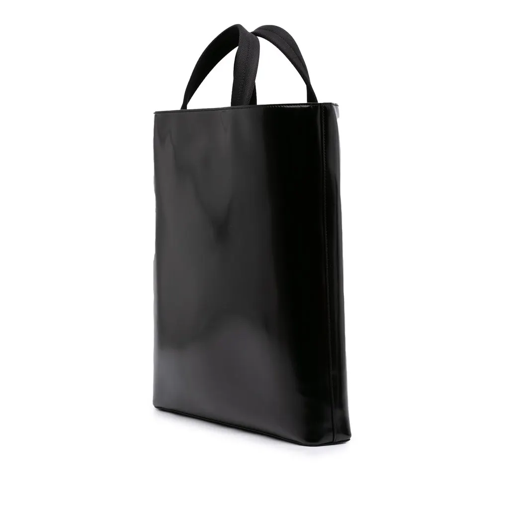 Prada Spazzolato Leather Tote Black Leather Very good - Back View