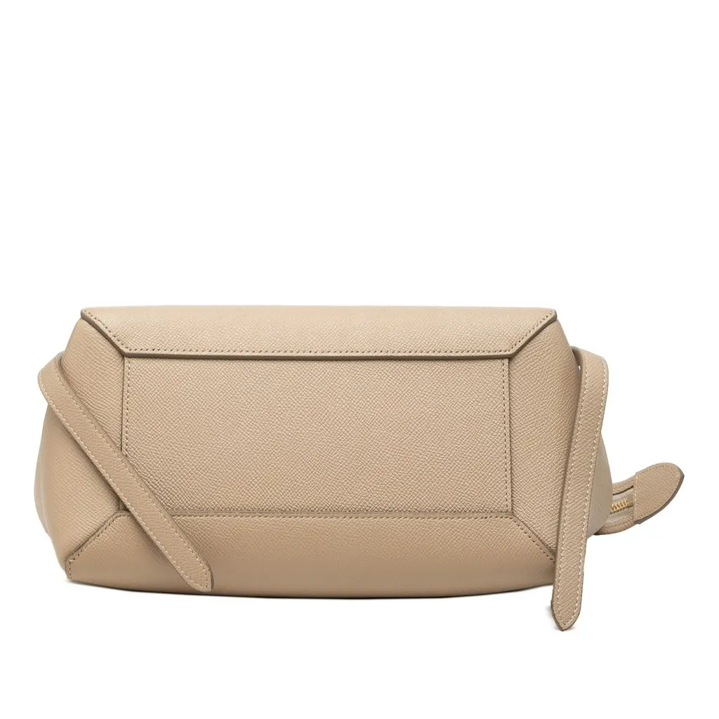Celine Micro Grained Calfskin Belt Bag Beige Leather Very good - Inside View