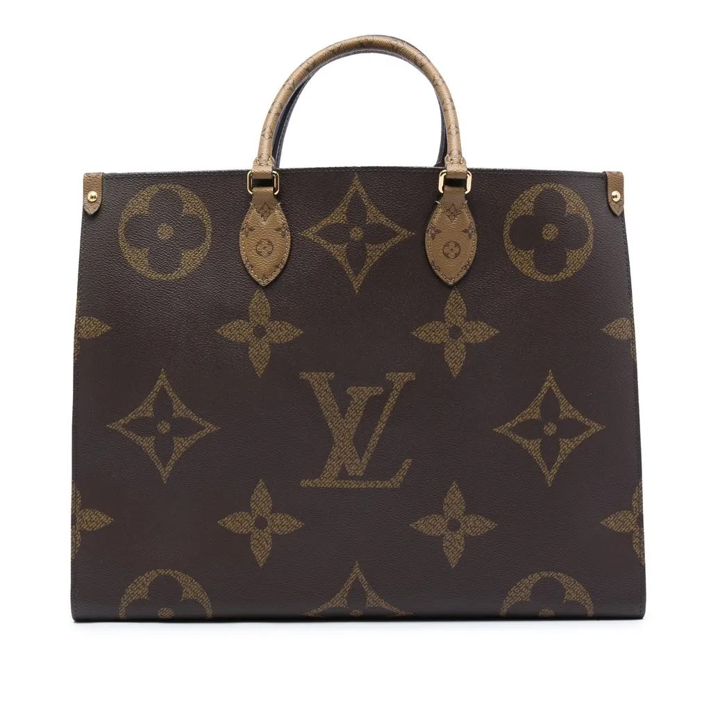 Louis Vuitton Monogram Reverse Giant OnTheGo GM Brown Canvas Very good - Front View