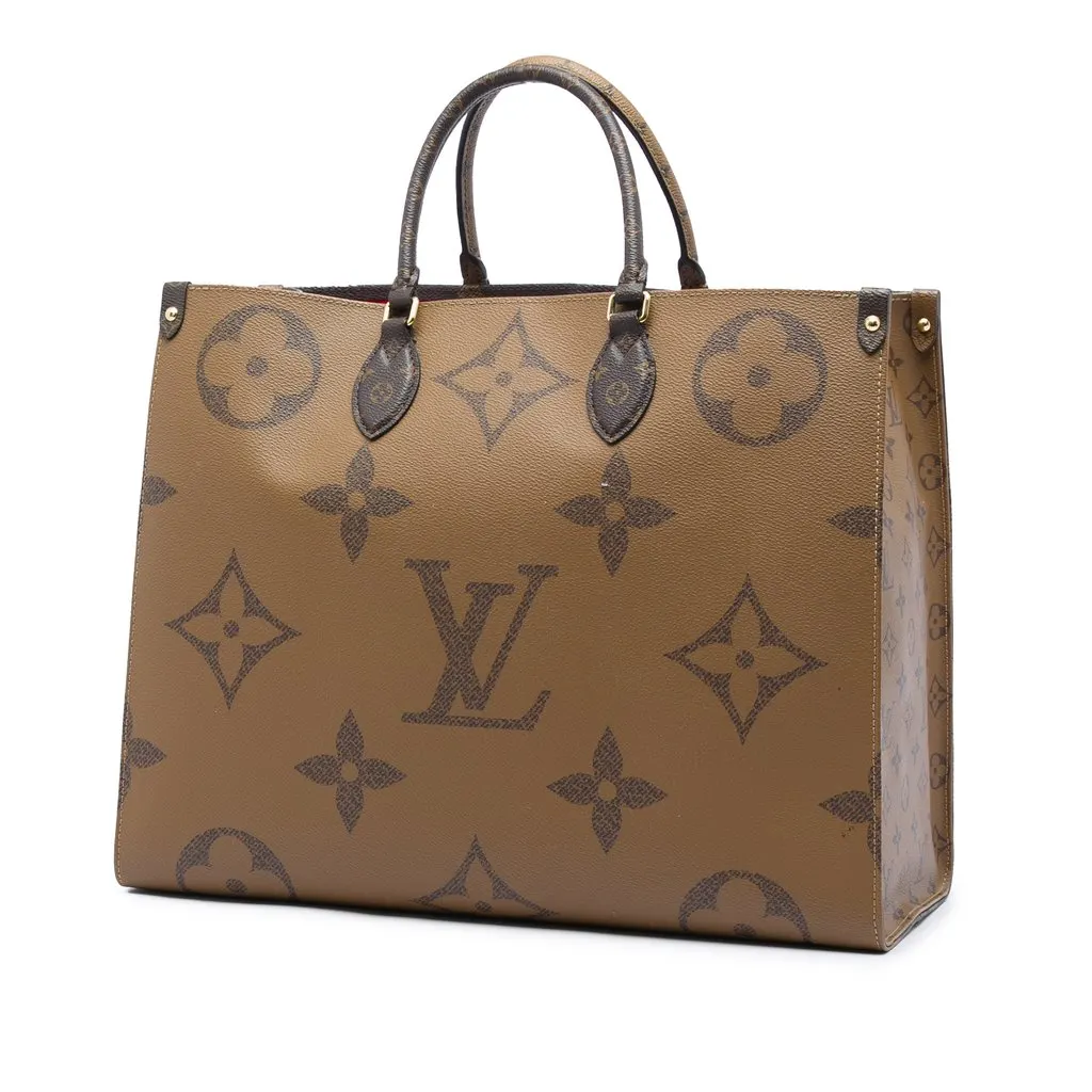 Louis Vuitton Monogram Reverse Giant OnTheGo GM Brown Very good - Back View