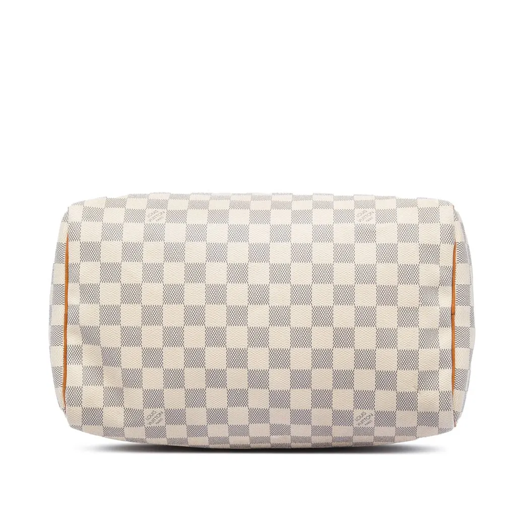 Louis Vuitton Damier Azur Speedy 30 White Very good - Inside View