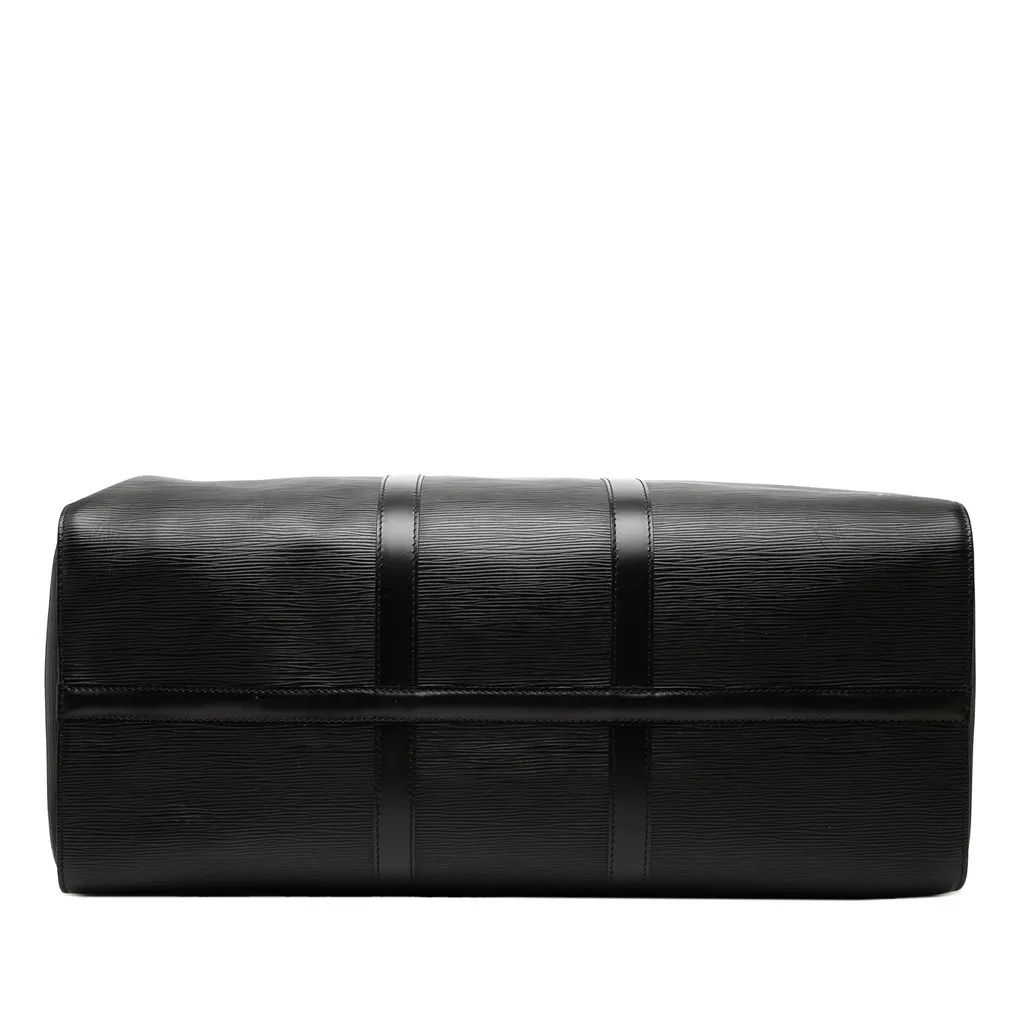 Louis Vuitton Epi Keepall 50 Black Leather Good - Inside View