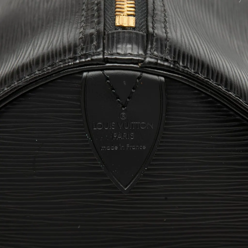 Louis Vuitton Epi Keepall 50 Black Leather Good - Box View