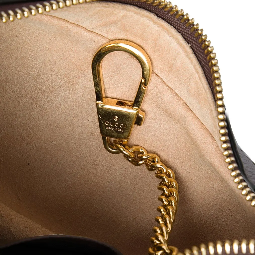 Gucci Mini GG Supreme Web Ophidia Shoulder Bag Beige Canvas Very good - Box View