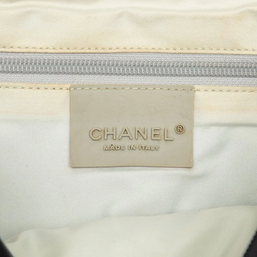 Chanel CC Quilted Nylon Sports Line Messenger Bag Black Very good - Box View
