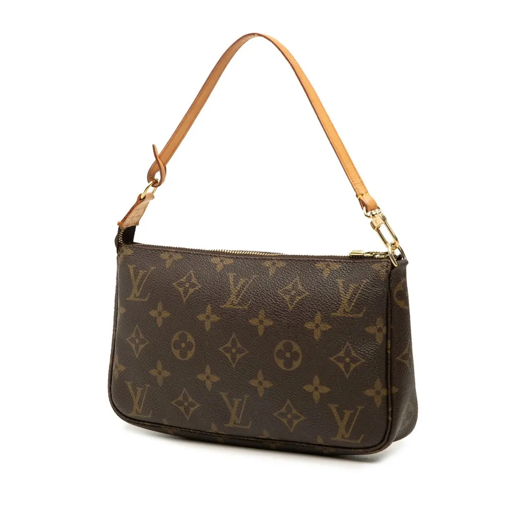 Louis Vuitton Monogram Pochette Accessoires Brown Very good - Back View