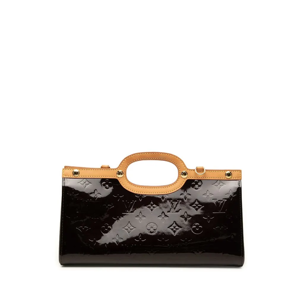 Louis Vuitton Monogram Vernis Roxbury Drive Purple Leather Good - Front View