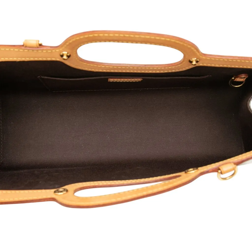 Louis Vuitton Monogram Vernis Roxbury Drive Purple Leather Good - Model View