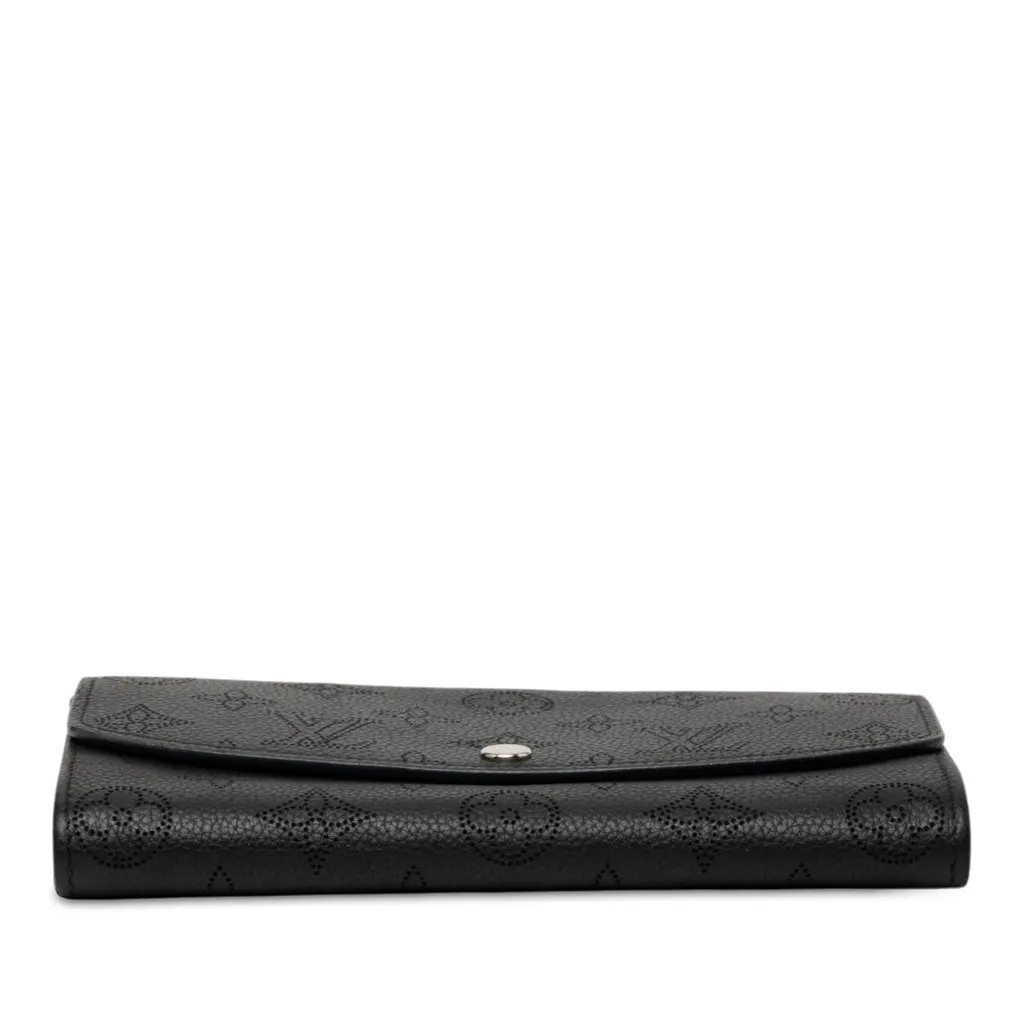 Louis Vuitton Monogram Mahina Iris Long Wallet Black Leather Very good - Inside View