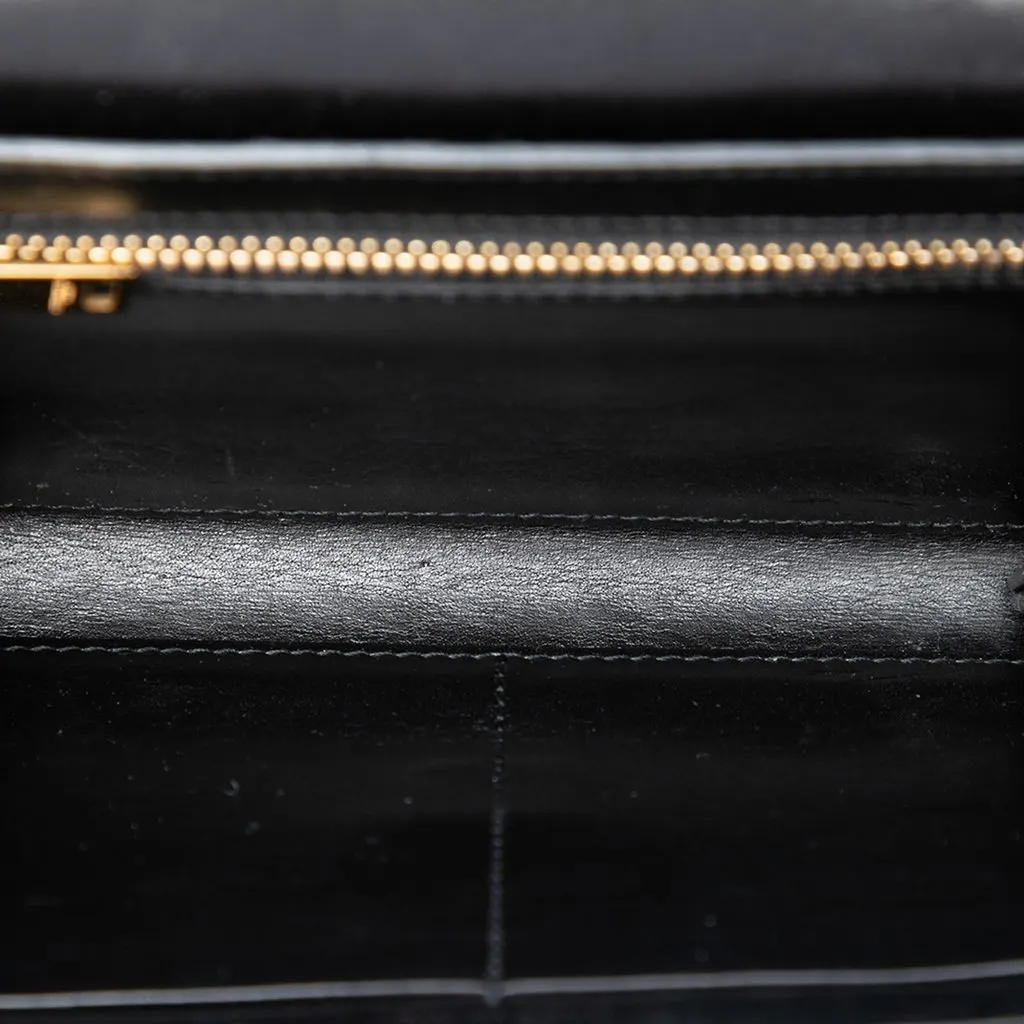 Saint Laurent Mini Smooth Calfskin High School Satchel Black Leather Very good - Model View