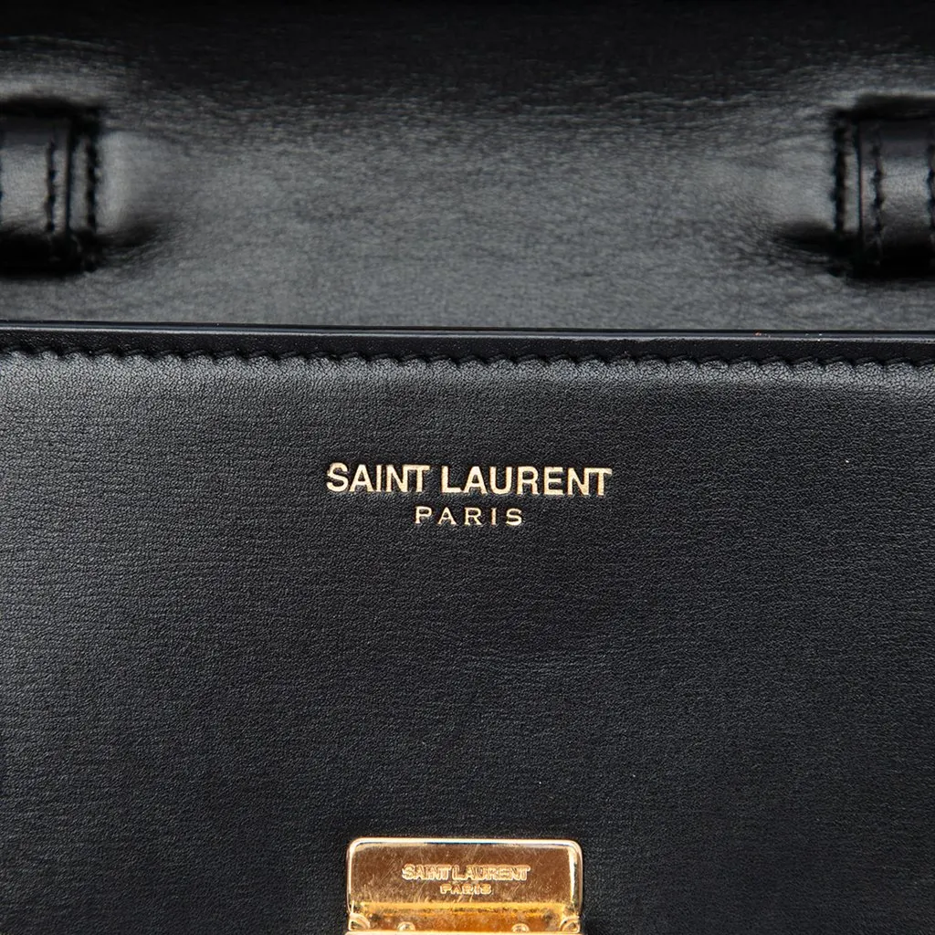 Saint Laurent Mini Smooth Calfskin High School Satchel Black Leather Very good - Box View