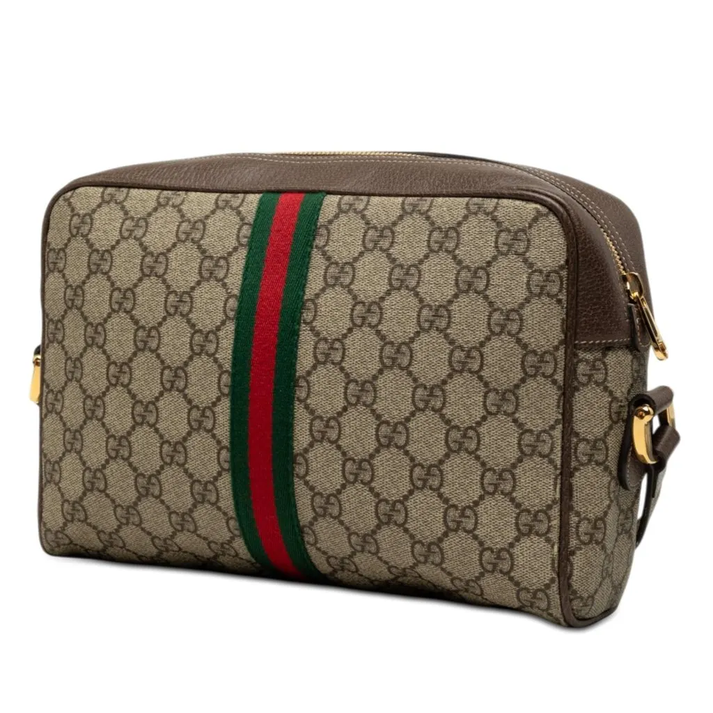 Gucci GG Supreme Ophidia Crossbody Beige Very good - Back View
