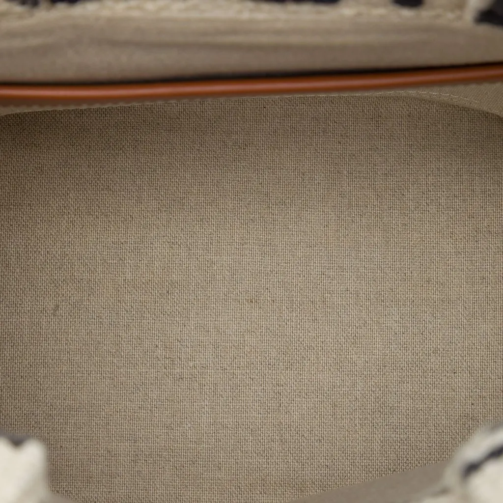 Celine Small Canvas Cabas Thais Satchel Beige Very good - Model View