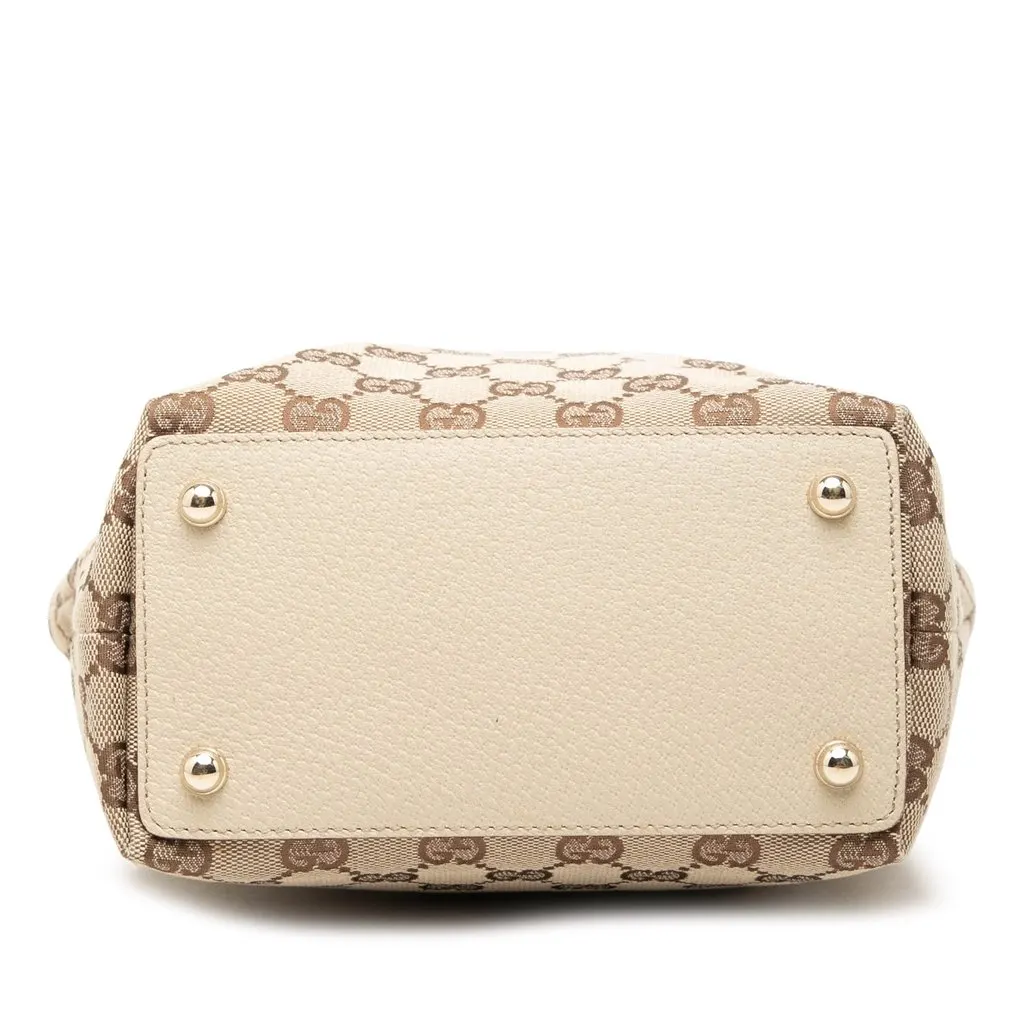 Gucci GG Canvas Eclipse Tote Beige Very good - Inside View
