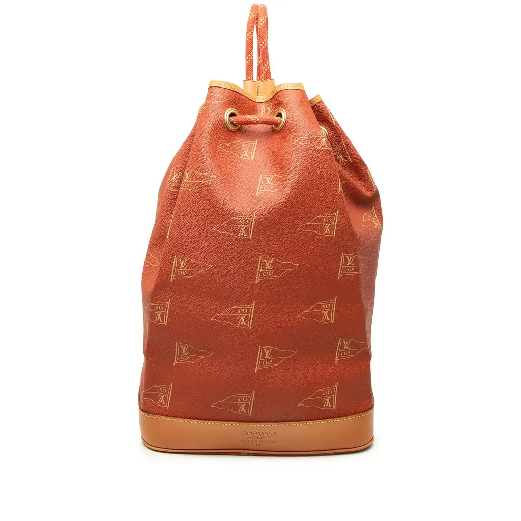 Louis Vuitton Americas Cup Coated Canvas Saint Tropez Red Canvas Good - Front View