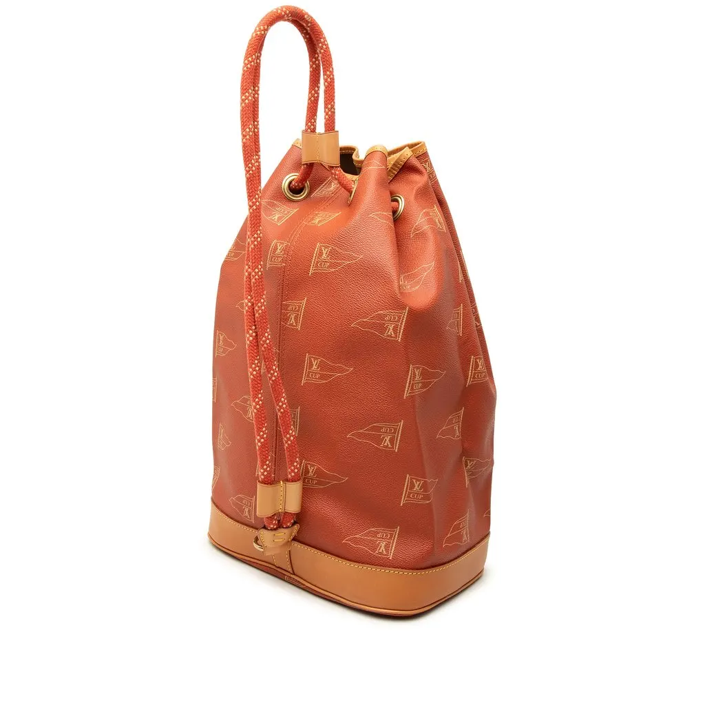 Louis Vuitton Americas Cup Coated Canvas Saint Tropez Red Canvas Good - Back View