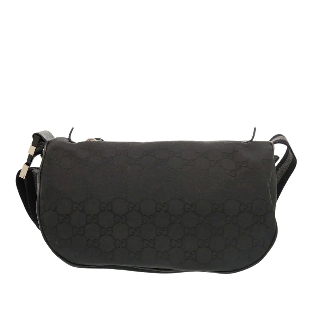 Gucci GG Nylon Web Belt Bag Black Very good - Back View