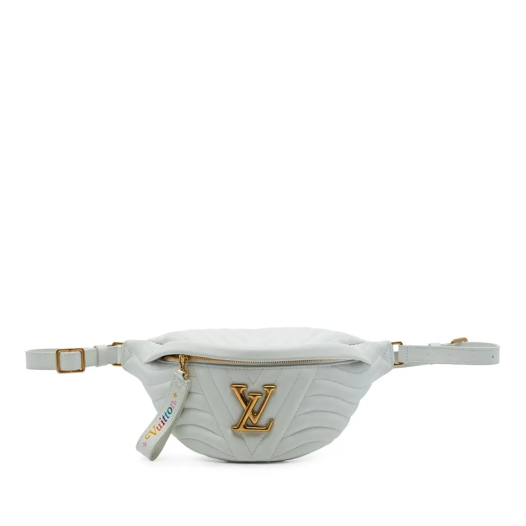 Louis Vuitton Calfskin New Wave Bumbag White Leather Very good - Front View