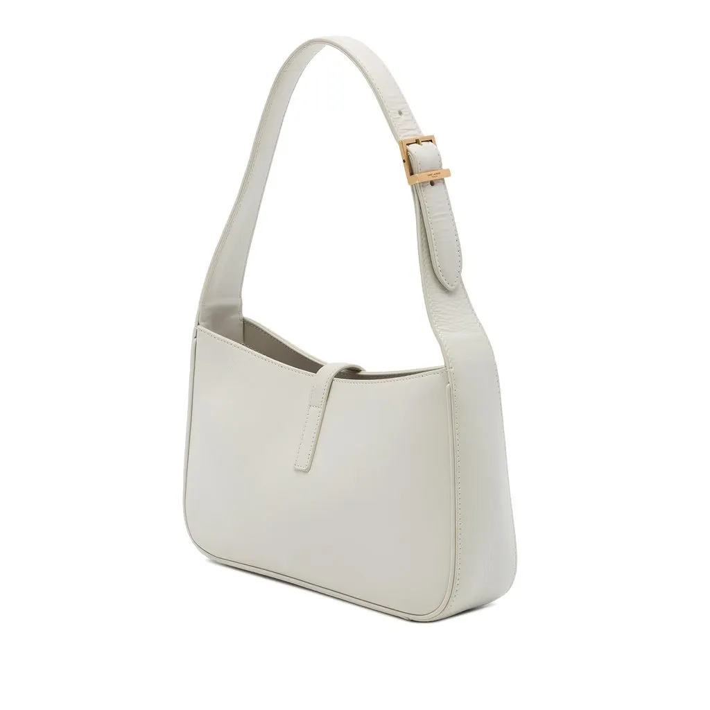 Saint Laurent Smooth Calfskin Le 5 a 7 White Leather Very good - Back View