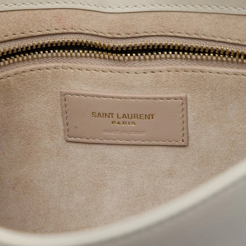 Saint Laurent Smooth Calfskin Le 5 a 7 White Leather Very good - Box View