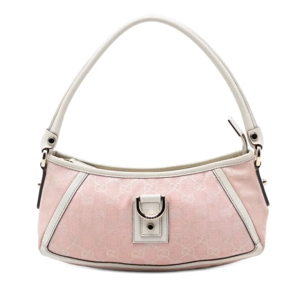 Gucci GG Canvas Abbey D Ring Pochette Pink Very good - Front View