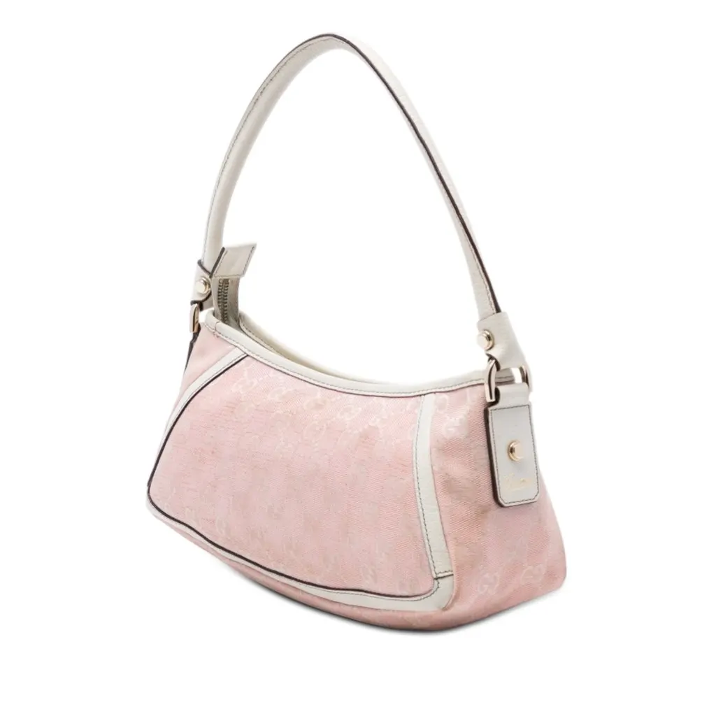 Gucci GG Canvas Abbey D Ring Pochette Pink Very good - Back View