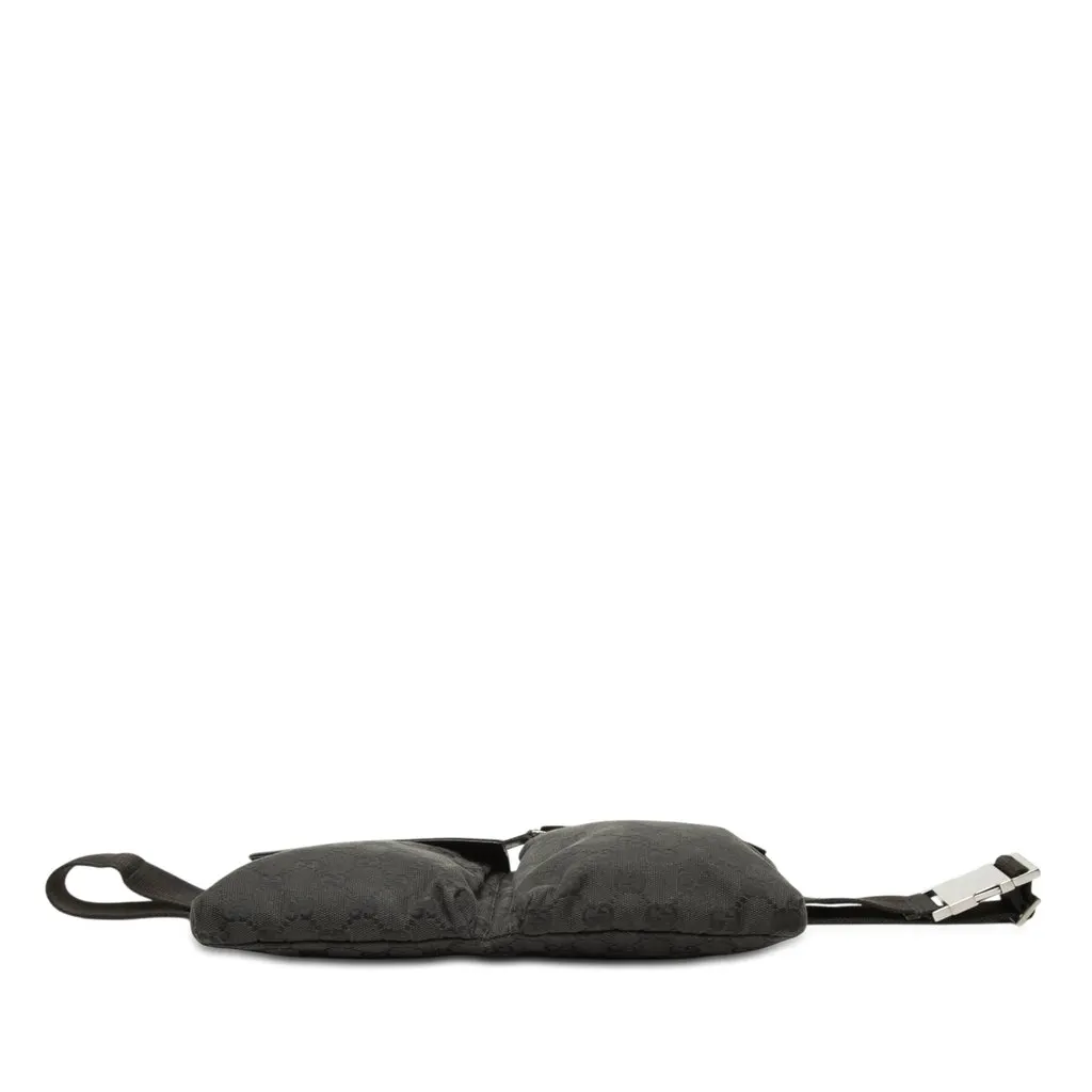 Gucci GG Canvas Double Pocket Belt Bag Black Very good - Inside View