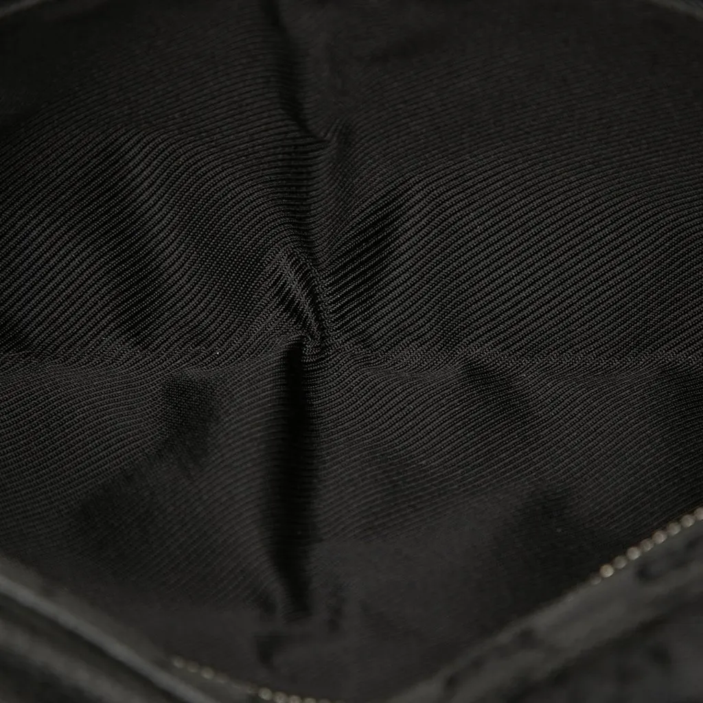 Gucci GG Canvas Double Pocket Belt Bag Black Very good - Model View