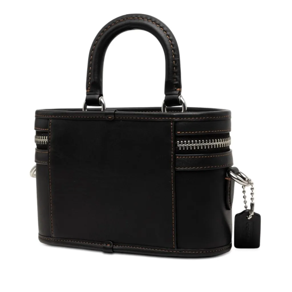 Coach Leather Trail Vanity Bag Black Leather Very good - Back View