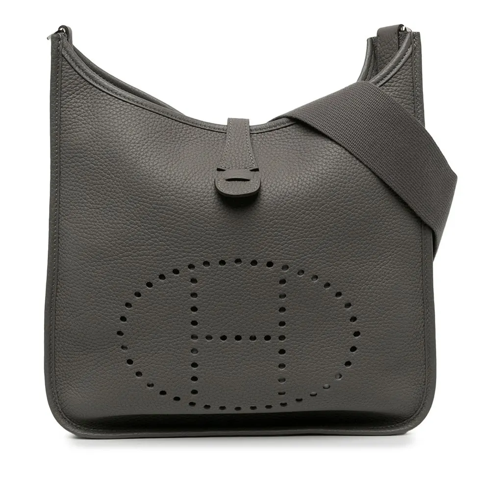 Hermès Clemence Evelyne III 29 Grey Leather Very good - Front View