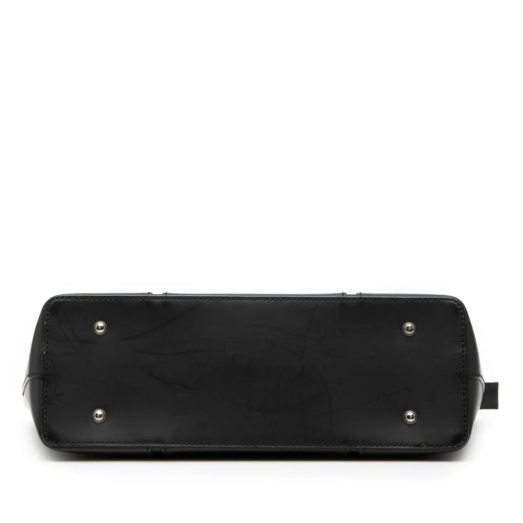 Burberry Leather Handbag Black Leather Good - Inside View