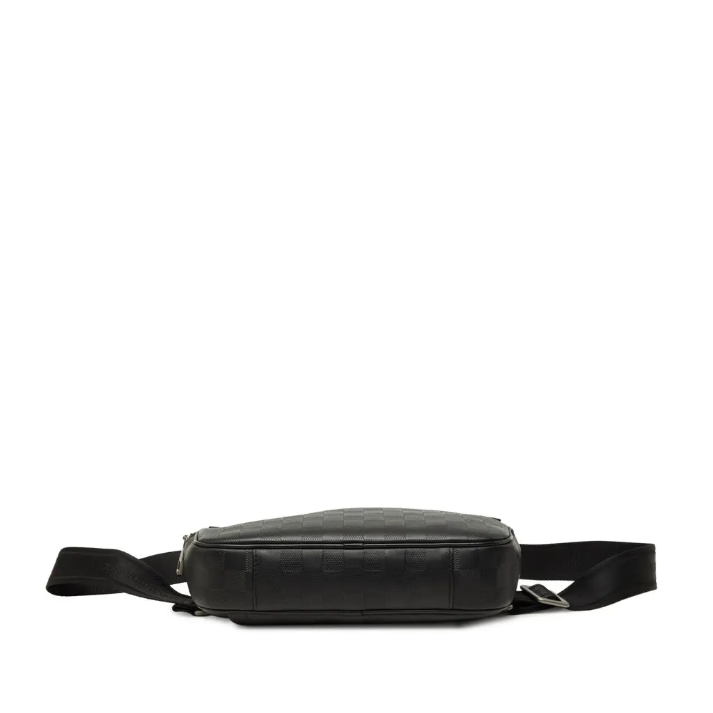 Louis Vuitton Damier Infini Ambler Black Leather Good - Inside View