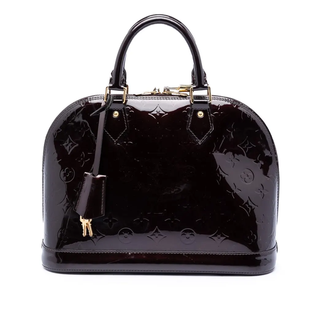 Louis Vuitton Monogram Vernis Alma PM Purple Leather Very good - Front View
