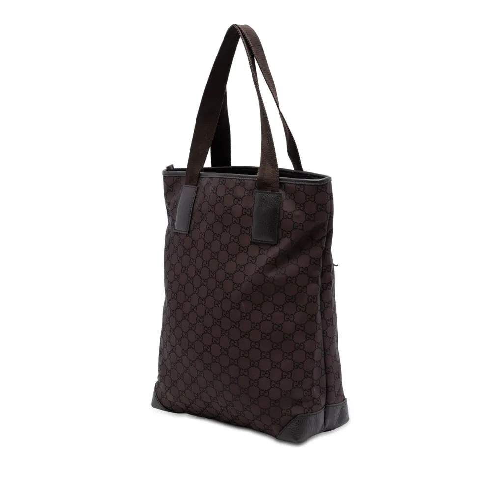 Gucci GG Canvas Tote Brown Very good - Back View