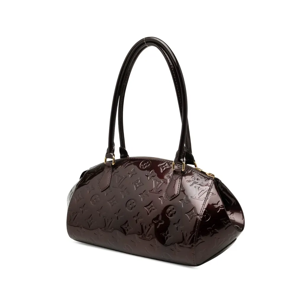 Louis Vuitton Monogram Vernis Sherwood PM Purple Leather Very good - Back View