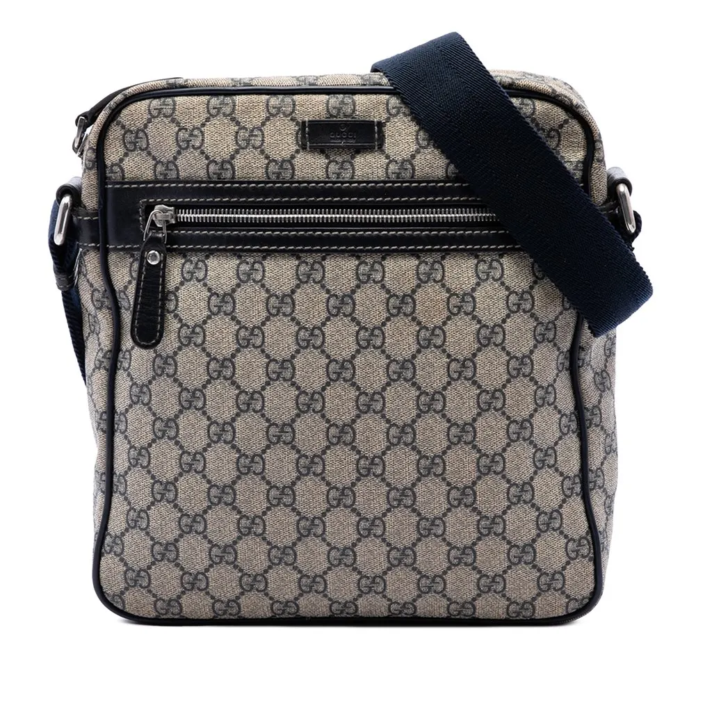Gucci GG Supreme Crossbody Beige Canvas Very good - Front View