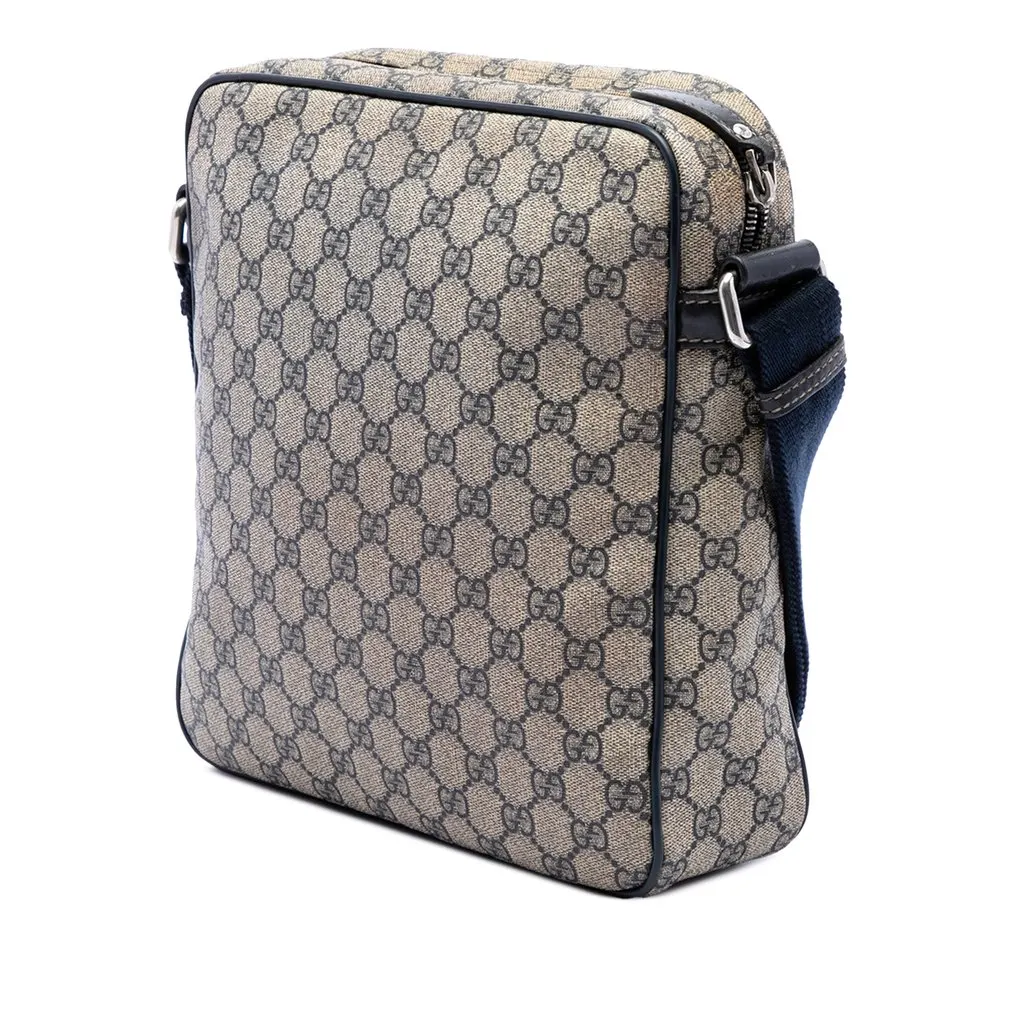 Gucci GG Supreme Crossbody Beige Canvas Very good - Back View