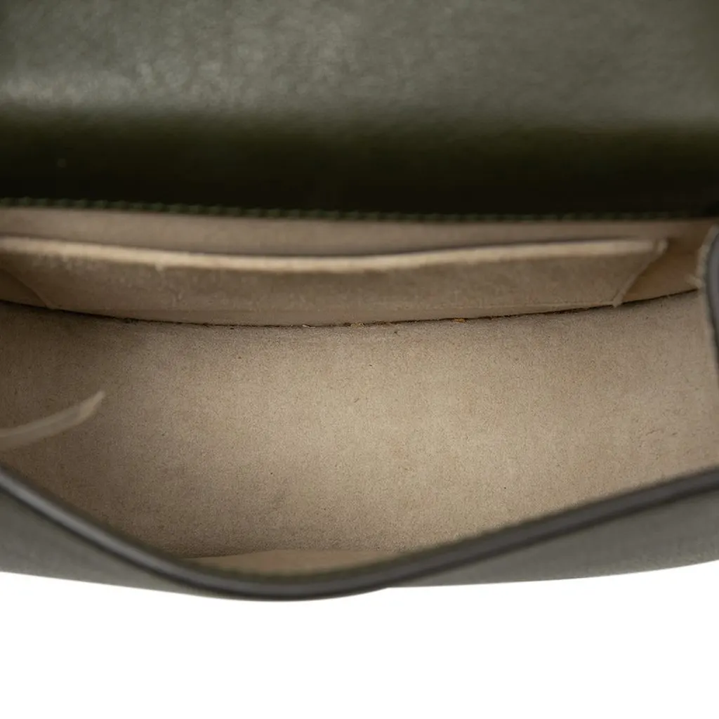 Chloé Small Leather Nile Bracelet Satchel Green Leather Very good - Model View